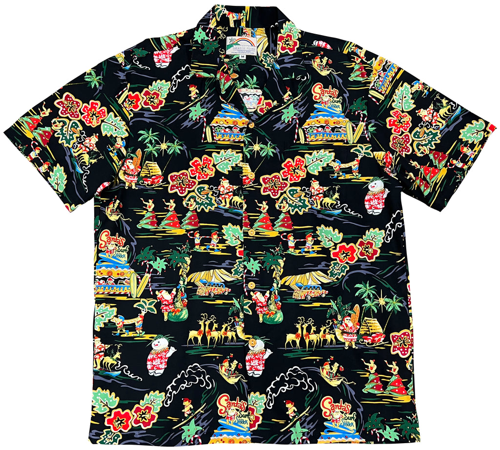 Paradise Found Hawaiian Shirts Santa's Surf Shack – Captains