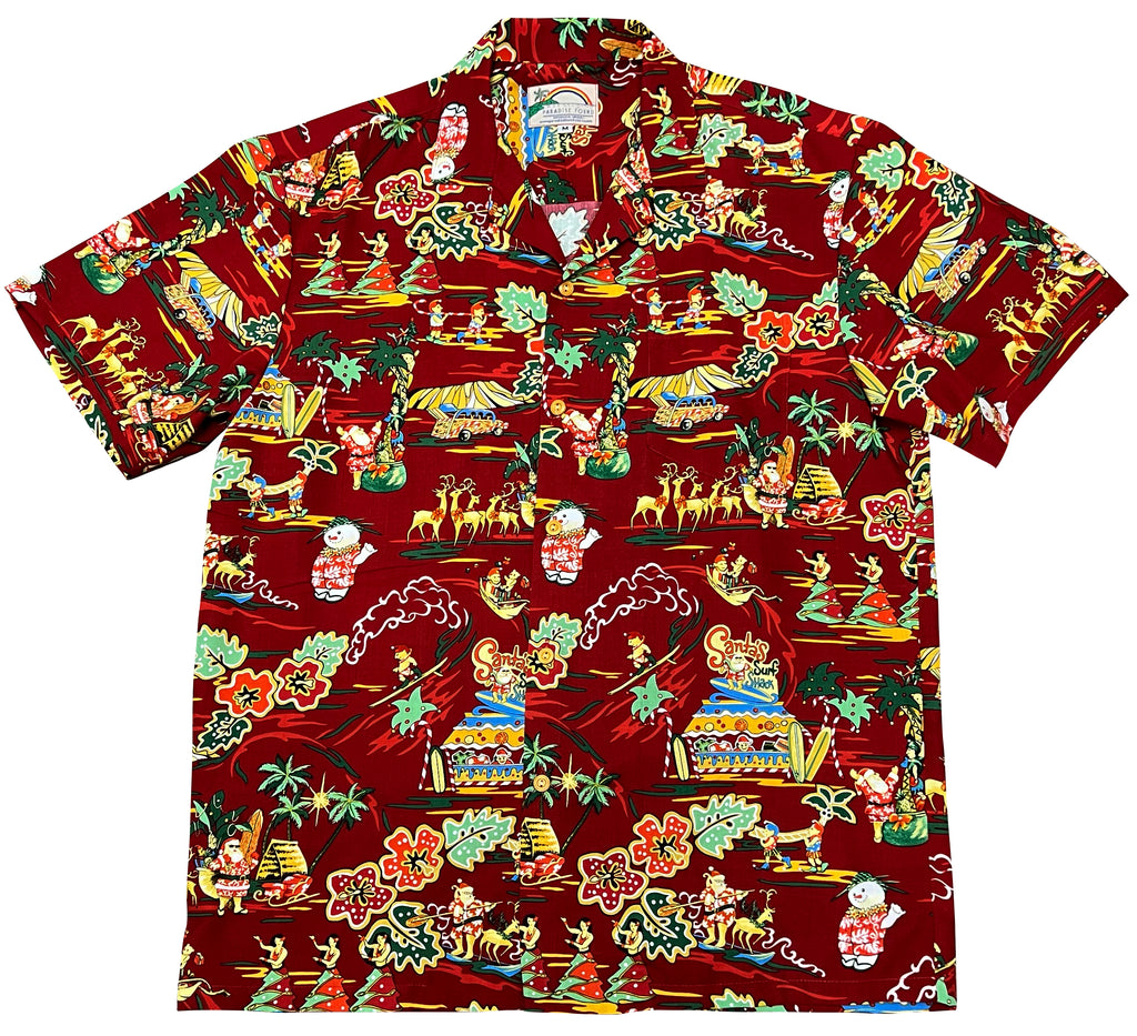 Paradise Found Hawaiian Shirts Santa's Surf Shack – Captains