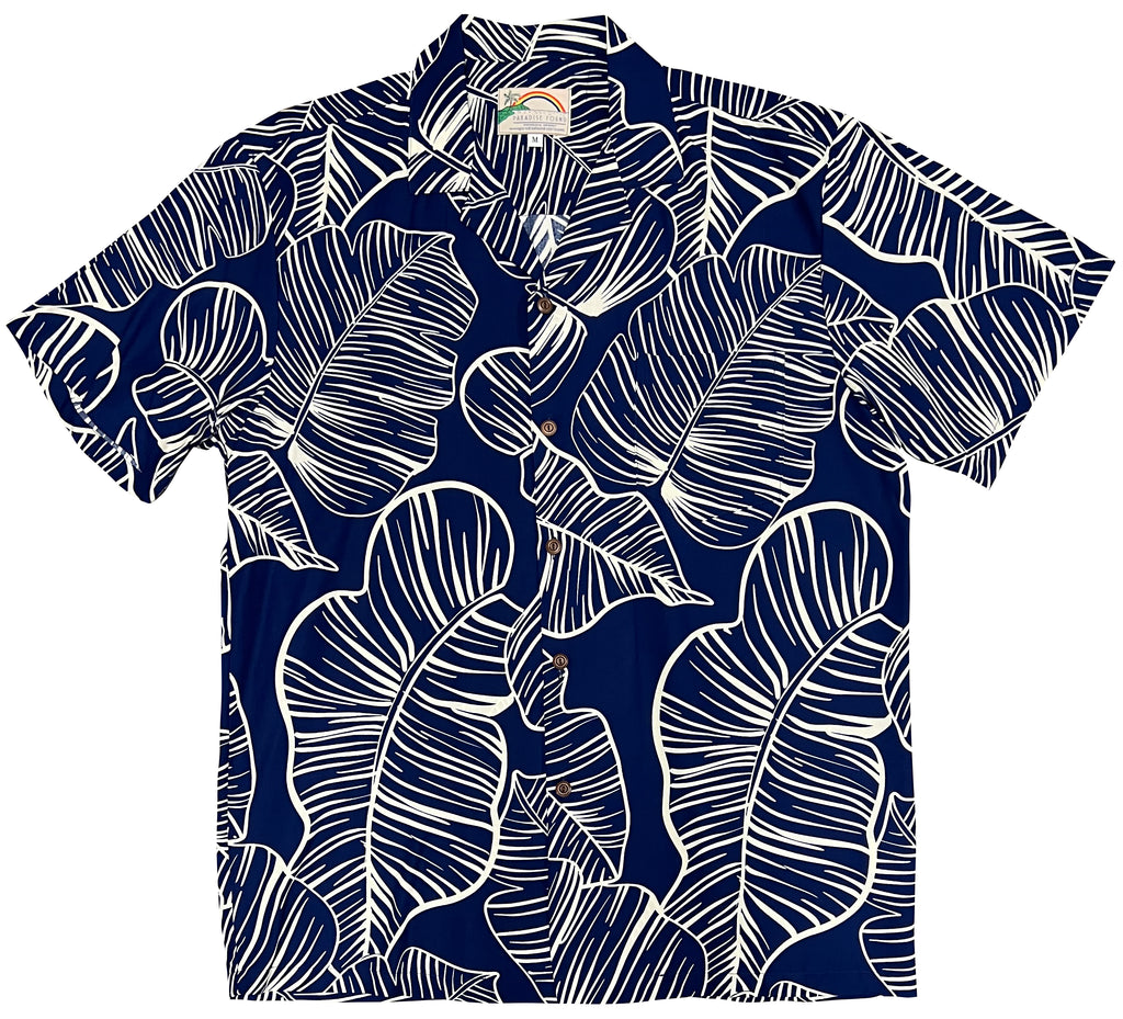 Paradise Found Hawaiian Shirts Taro Leaves – Captains Closet Hawaii
