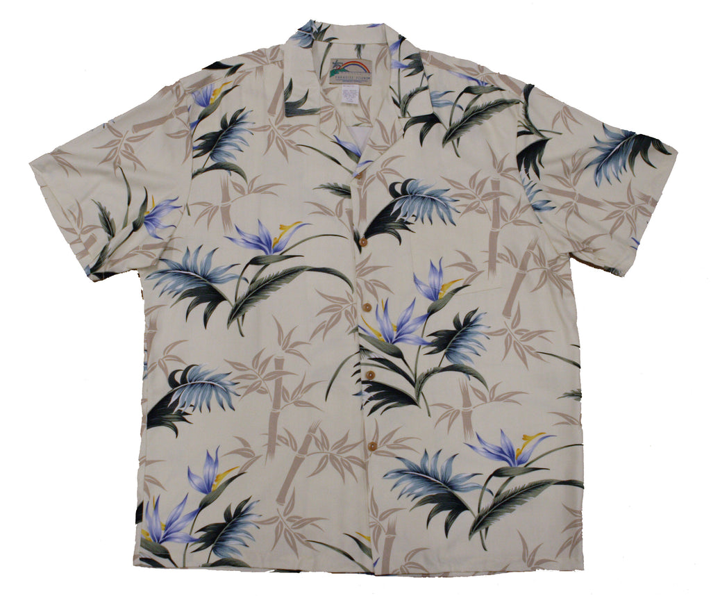 Paradise Found Bamboo Garden Black Hawaiian Shirt 4XL