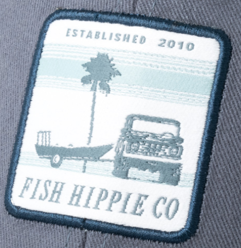 Fish Hippie Prompt Trucker Hat