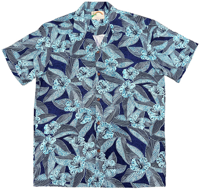 Paradise Found Hawaiian Shirts Hibiscus Twilight