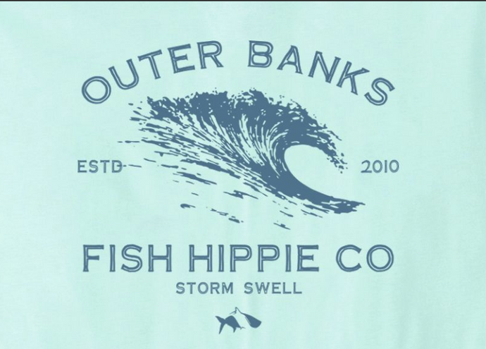 Fish Hippie Storm Swell Long Sleeve Tee Heather Ice