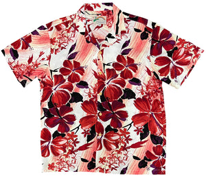 Paradise Found Hawaiian Shirts Watercolor Hibiscus